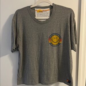 Aviator Nation Gray Smiley Music Tee